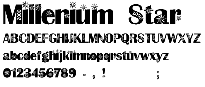 Millenium Star font
